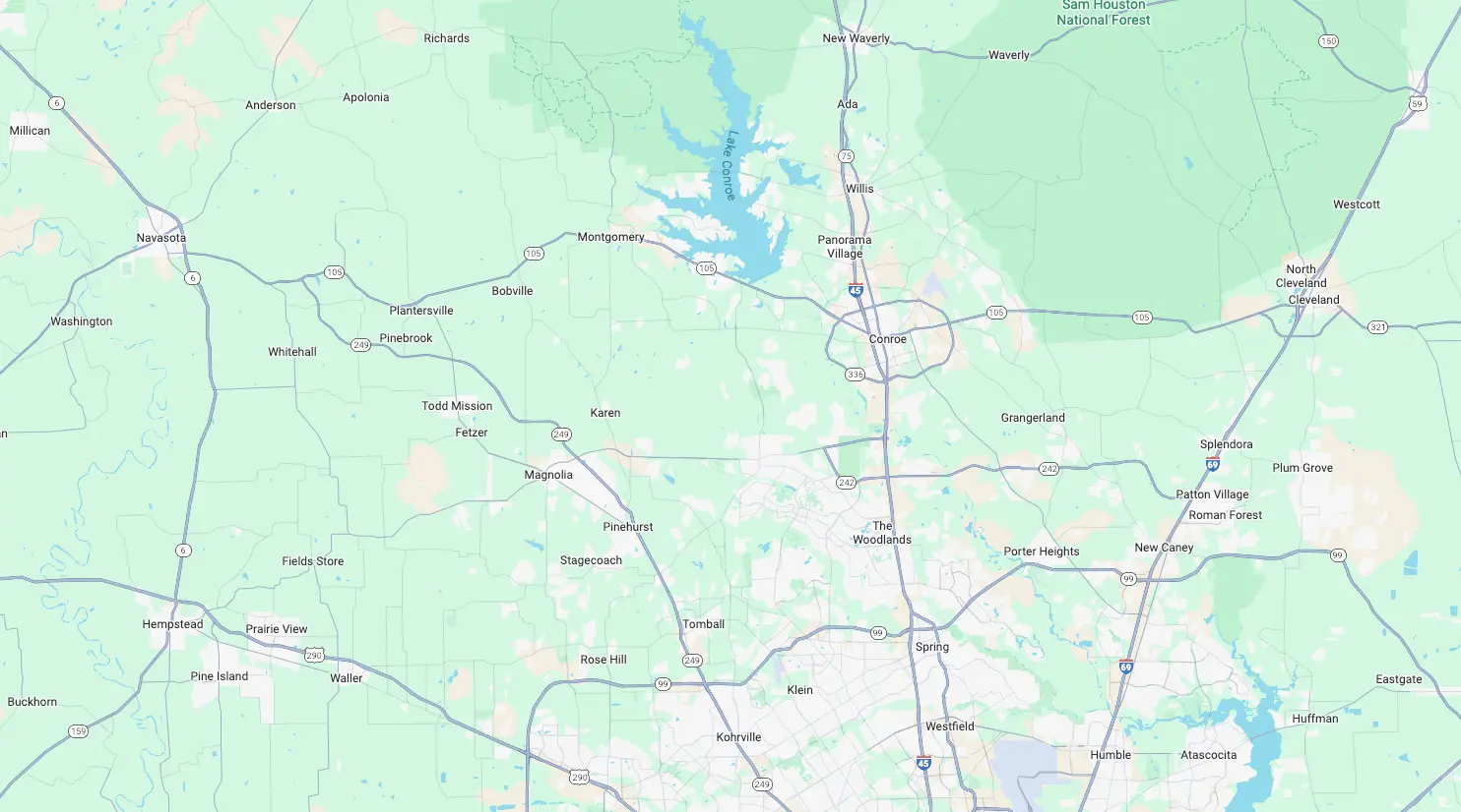 Vetech Hydraulics service area map
