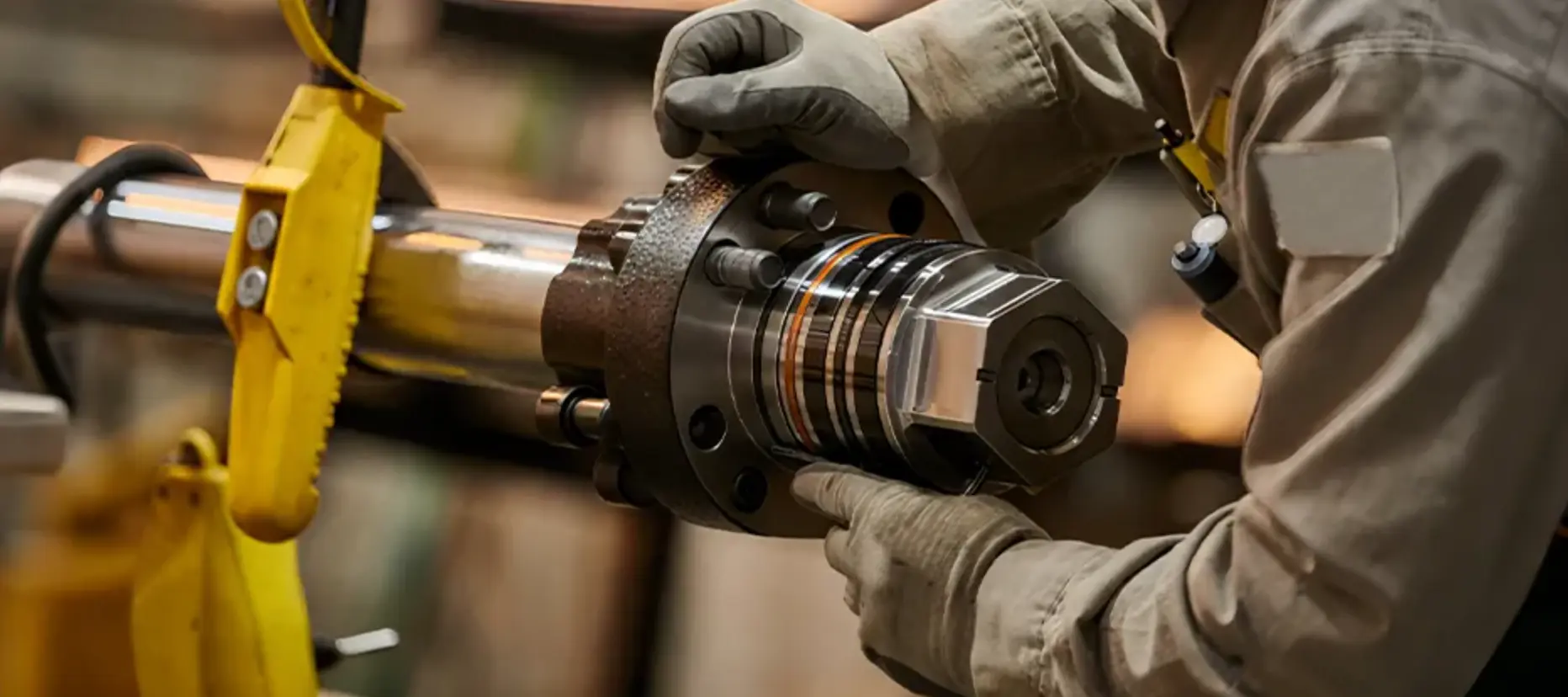 Hydraulic cylinder repacking with new seals